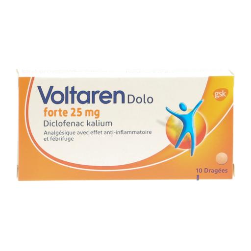 Voltaren Dolo Forte Dragées 25 Mg 10 Stück Abilis Ch